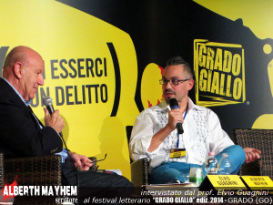Il professor Elvio Guagnini (tra i curatori del festival) presenta Alberth Mayhem inserito tra le 7 novità del festival letterario Grado Giallo 2014