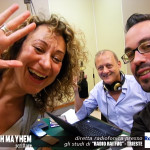 Alberth Mayhem negli studi RAI di Trieste con Ornella Serafini e Orio di Brazzano