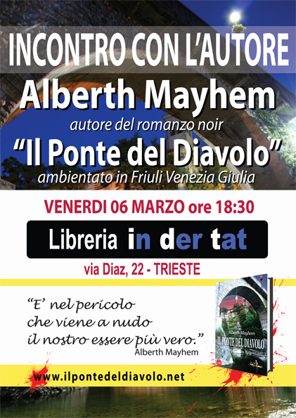 Alberth Mayhem alla libreria Indertat a Trieste