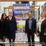 Cecilia Scerbanenco presenta Alberth Mayhem presso "Museo Civico delle Carrozze d'Epoca" (Codroipo-UDINE) con Maura Pontnoni della Casa Editrice "L'Orto della Cultura" e la dott.ssa Donatella Guarneri curatrice del Museo